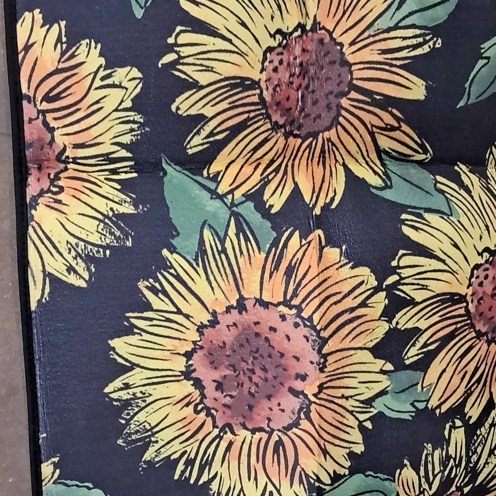 NWT 2 Pc. Sunflower Rugs